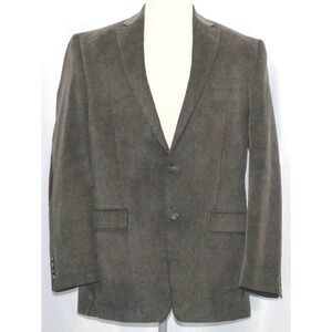 Chaps‎ Brown Corduroy Cotton Blazer Sport Coat Mens Size 42L Elbow Patches